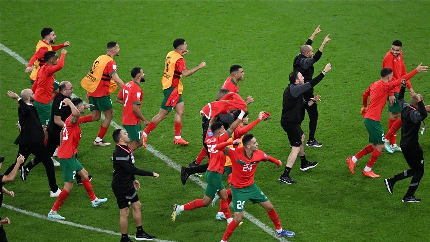 ادامه شادی مراکشی ها / شکست پرتغال و صعود به نیمه نهایی