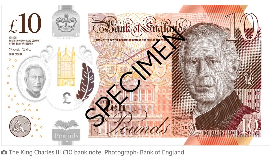 اسکناس جدید انگلیس با تصویر