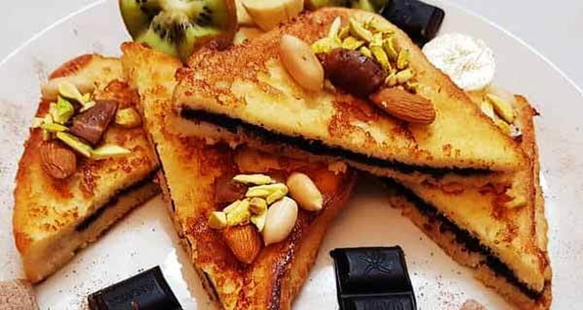طرز تهیه فرنچ تست شکلاتی