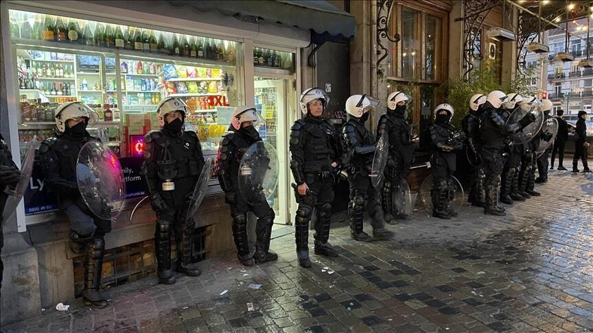 شادی و شورش در بلژیک بعد از شکست از مراکش