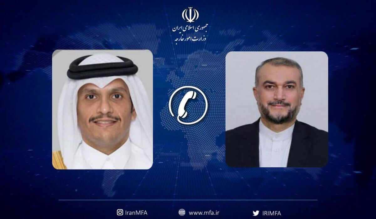 گفت‌وگوی تلفنی امیرعبداللهیان و نخست وزیر قطر