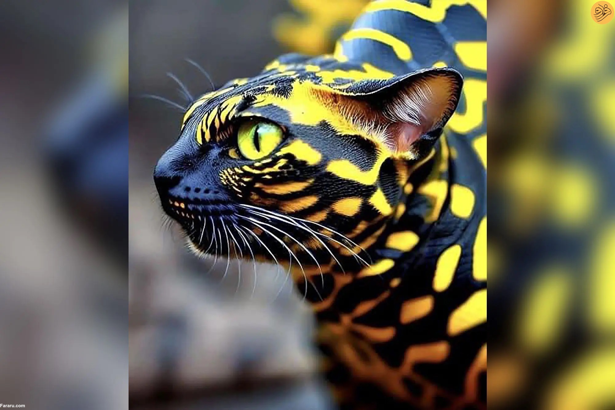 عکسی از نادرترین گونه از گربه‌سانان روی زمین