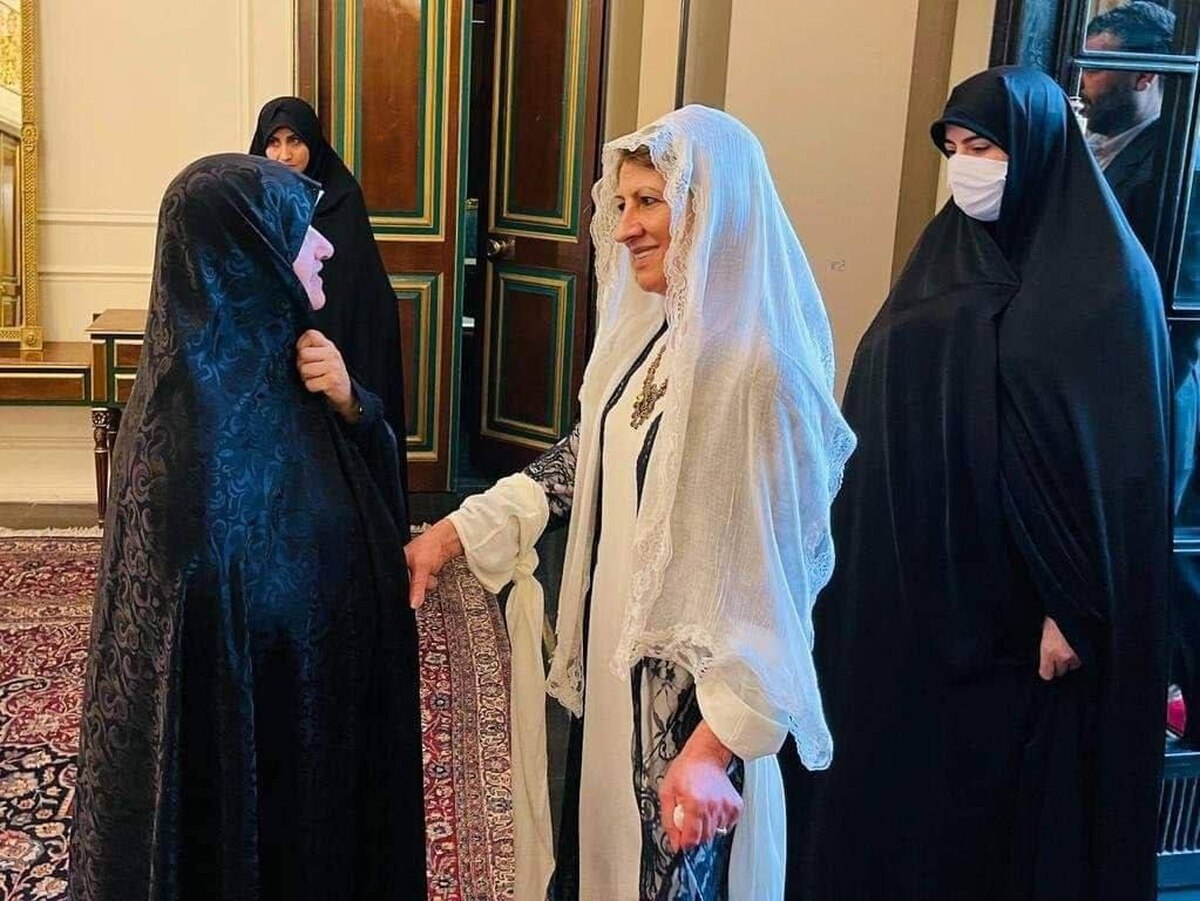 همسر رئیس جمهوری عراق در تهران  (عکس)