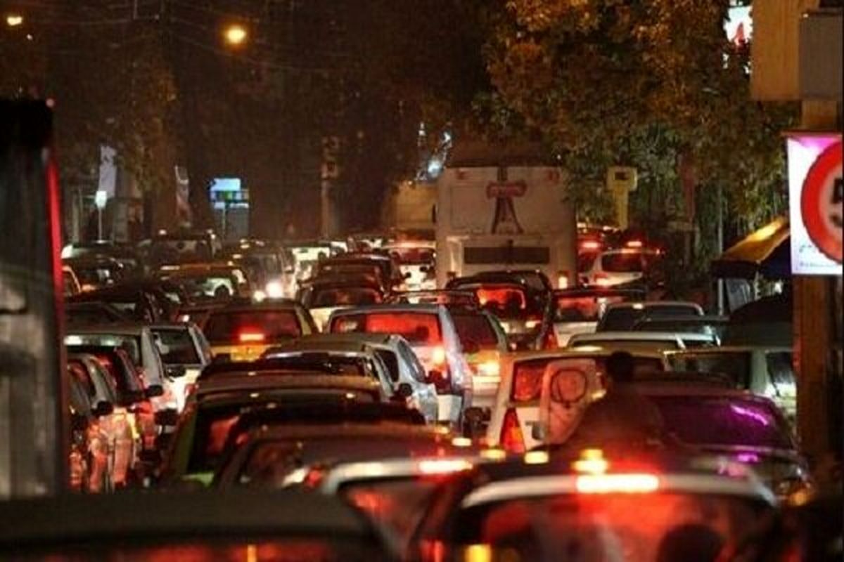 ترافیک فوق سنگین در جاده کرج - چالوس