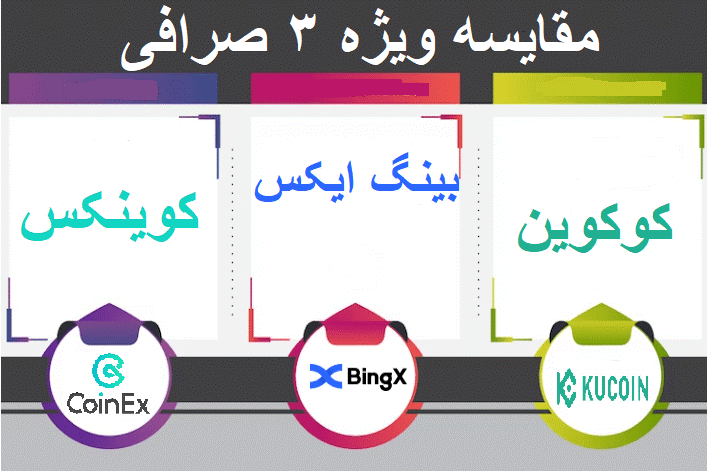 مقایسه ویژه 3 صرافی بینگ ایکس، کوکوین و کوینکس در سال 1402 مقایسه ویژه 3 صرافی بینگ ایکس، کوکوین و کوینکس در سال 1402