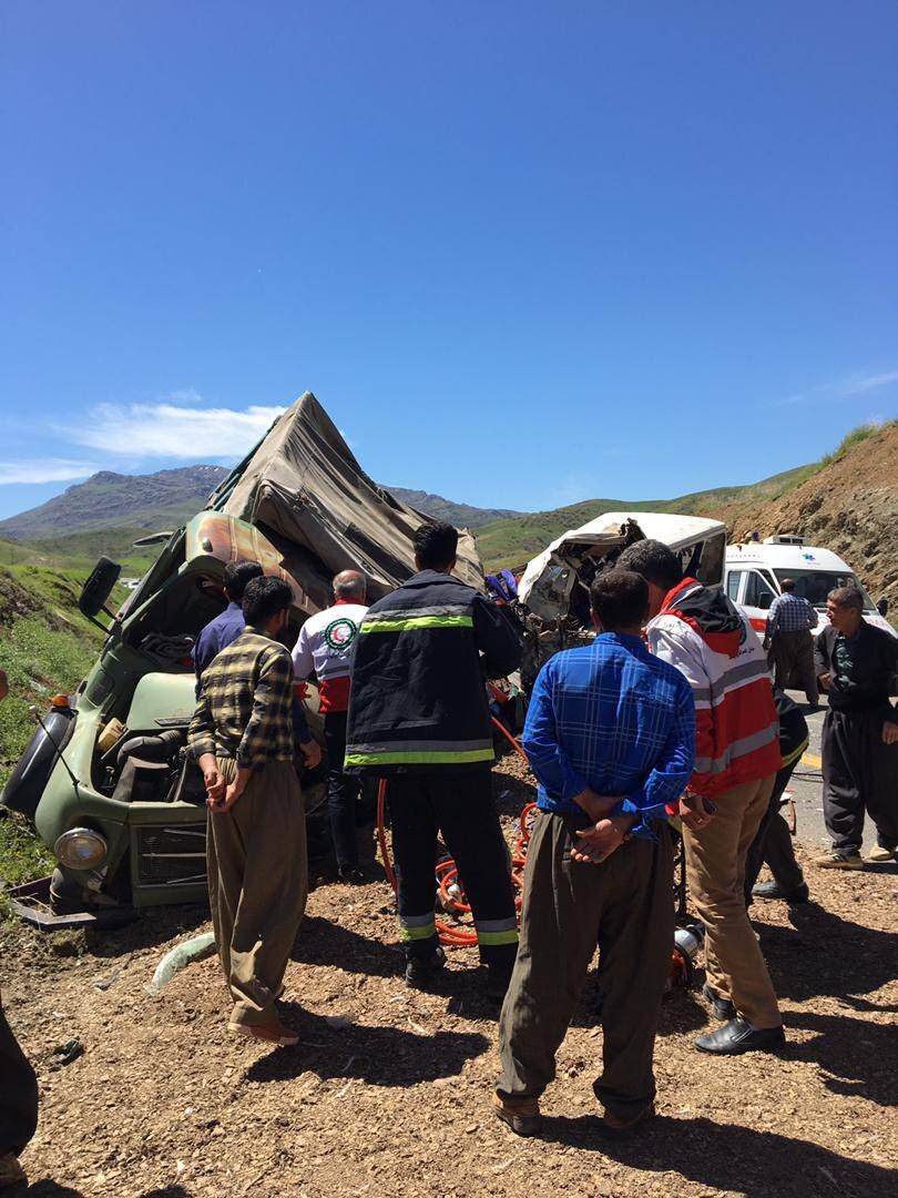 کردستان / ۵ کشته و ۵ مصدوم در تصادف مینیبوس و کامیون کردستان / ۵ کشته و ۵ مصدوم در تصادف مینیبوس و کامیون