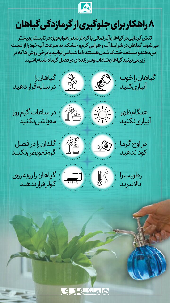 جلوگیری از گرمازدگی گیاهان