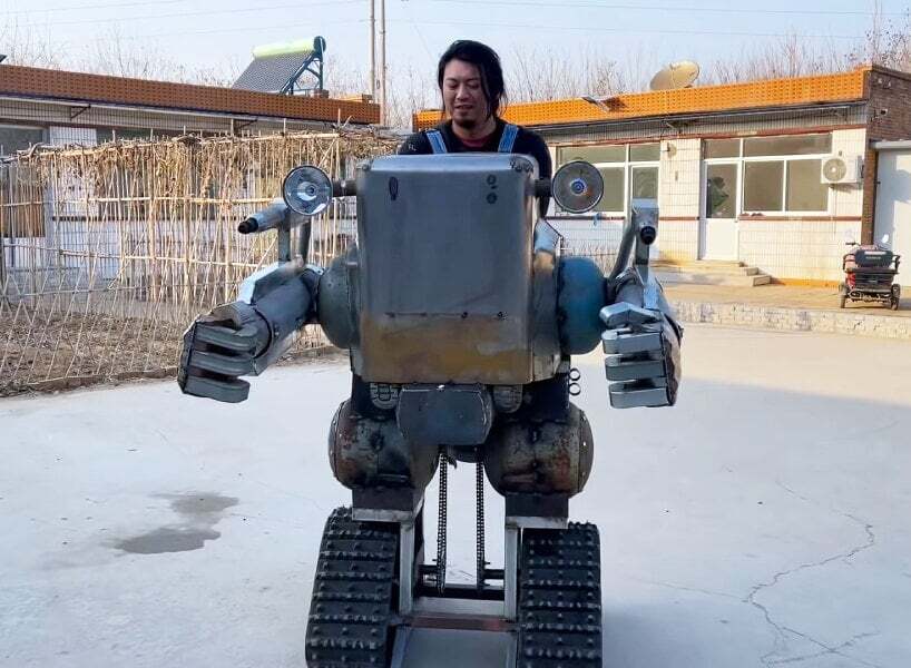 ساخت ربات امنیتی از ضایعات فلزی