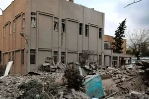 وضعیت خوابگاه دانشجویی شهید بهشتی پس از حملات آمریکا