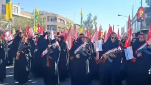 بانوان جانفدا در رزمایش ۳۱۳ هزار نفری جان‌فدایان ایران