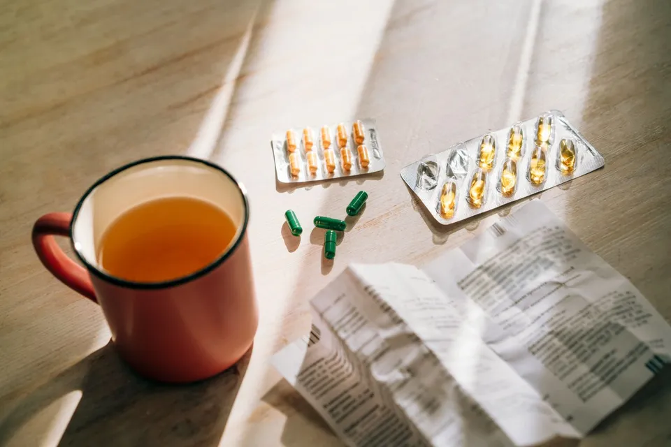 Pills and tea Pills and tea