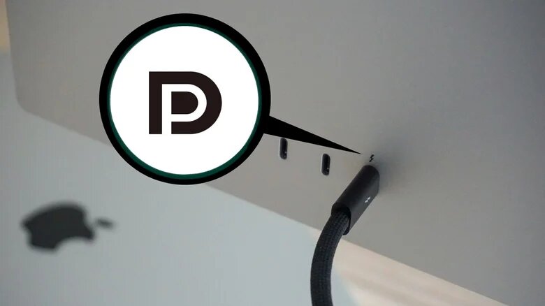 علامت D کنار پورت USB علامت D کنار پورت USB