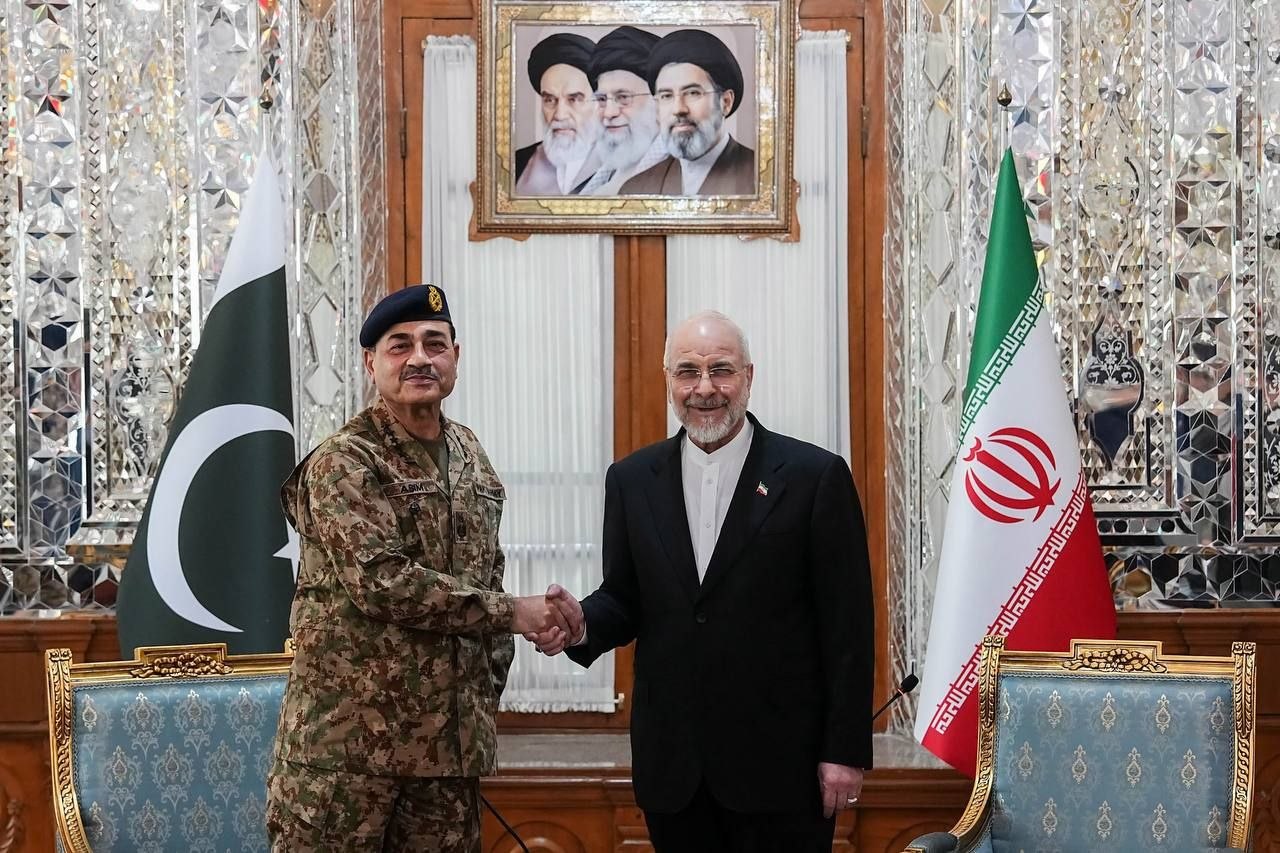 قالیباف و عاصم منیر قالیباف و عاصم منیر