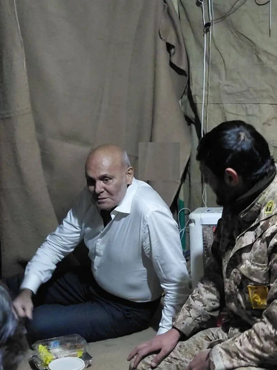 جمشید هاشم‌پور در مقر ایست و بازرسی تهران