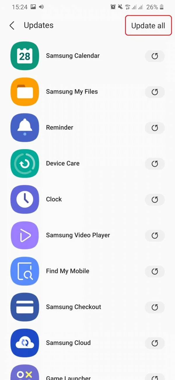 برنامه های سامسونگ