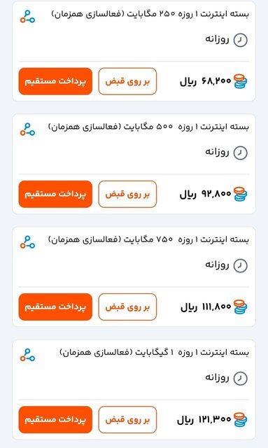 بستههای اینترنتی محدود بستههای اینترنتی محدود