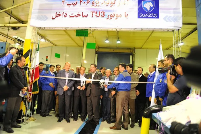 مراسم آغاز توليد پژو 206 با موتور ساخت داخل TU3  مهرماه