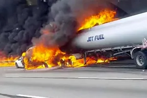 انفجار تانکر سوخت در آمریکا