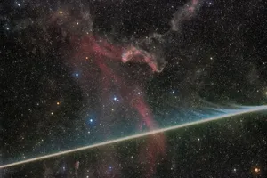 عکس روز ناسا از گذر پرشتاب یک شهاب‌سنگ