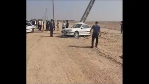 تصادف شدید پژو پارس در بندر ماهشهر (فیلم)
