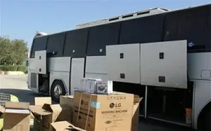 توقیف اتوبوس حامل کالا‌های قاچاق در استان فارس