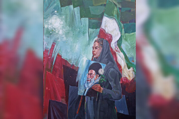 راه روشن آنچه هنرمندان برای رهبر شهید نقش زدند