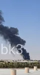 دود سیاه و لغو پروازهای فرودگاه پایتخت عربستان سعودی / خبر غیررسمی از حمله حوثی های یمن به مخزن سوخت (+عکس و فیلم)