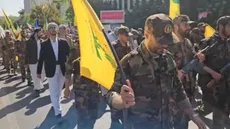 تصویری از حضور یمنی‌ها در مراسم ۳۱۳ هزار نفری جانفدایان ایران