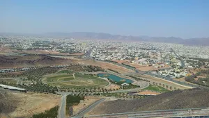 عکس هوایی از شهر حائل در عربستان سعودی