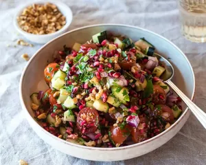 طرز تهیه سالاد زیتون و گردو با رب انار، ترکیب خوشمزه و پرطرفدار