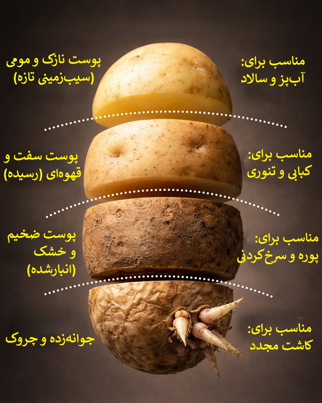 راهنمای انتخاب سیب زمینی راهنمای انتخاب سیب زمینی