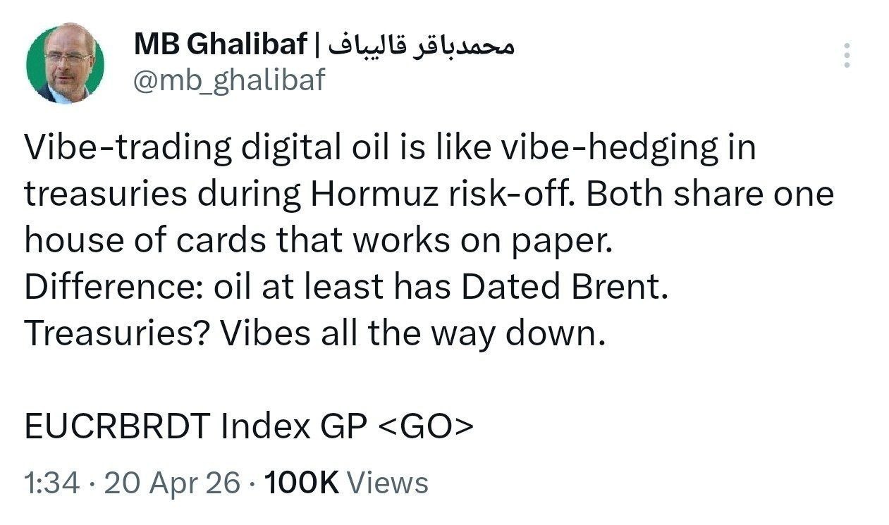 هشدار قالیباف به فعالان جهانی بازار نفت هشدار قالیباف به فعالان جهانی بازار نفت