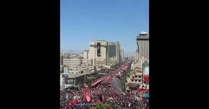 تصاویری از خیابان‌های مشهد یک ساعت مانده به آغاز مراسم تشییع