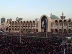 تصاویر هوایی از جمعیت پرشور مردم در مراسم اقامه نماز بر پیکر رهبر شهید انقلاب